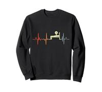 Bodybuilding Vintage Linea Cuore Bodybuilder ECG Felpa