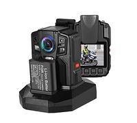 Bodycam, HD66/D7 2K 1440P Body Camera IP68 Impermeabile Resistente alle cadute Due batterie con base Pettorale Camera Wearable Body Cam(With 64GB)