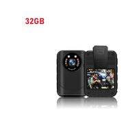 Bodycam, YSW-Q7 1440P HD Bodycam for le forze dell'ordine Registratore toracico Monitor di sicurezza di sorveglianza Video wireless Mini telecamera for il corpo(32GB)