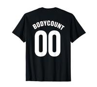 Bodycount 00 Divertente Umorismo Numero Maglietta