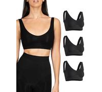 Bodyeffect - 3pz Reggiseno Modellante Senza Ferretto Extra-Comfort Brassiere Senza Cuciture Art. 110577 (L/XL, Nero, 3pz)
