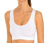 Bodyeffect - Reggiseno Sportivo Modellante Taglio Americano Senza Ferretto Extra-Comfort Art. 110590 (M/L, Bianco)