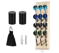 BODYGAD Porta Freccette, Supporto Per Freccette In Legno Per 12 Freccette Supporto Per Freccette Supporto Da Parete Supporto Per Freccette Contenitore Per Freccette Accessori Per Freccette