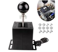 BODYGAD USB Simulator Shifter per Logitech G29/G27, PC Nero Shifter per Thrustmaster T300RS Volante da corsa Sequenziale H Shifter Compatibile con ATS ETS Dust WRC Sim Racing Games 7+R