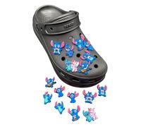 Bodygenix Charm a forma di scarpa, 16 pezzi, accessori per bambini a forma di zoccoli Lilo Stitch