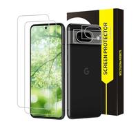 Bodyguard 2 + 2 pellicole protettive in vetro temperato per Google Pixel 8 5G, ultra trasparente, durezza 9H, ultra resistente, pellicola protettiva in vetro per Pixel 8, 2,5D Edge, installazione