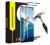Bodyguard 2 confezioni di vetro temperato per Samsung Galaxy S10 Film, senza bolle, touch sensibile, 9H anti graffio, vetro protettivo, bordi neri curvi in 3D, 0,33 mm Ultra HD Samsung S10 protezione