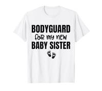 Bodyguard per la mia Nuova sorellina Funny Big Brother Security Maglietta