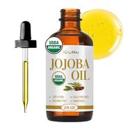 BodyJ4You Jojoba Oil - Organic USDA 100% Pure Natural - Moisturizing Oil Face, Hair, Skin Nails - Cold Pressed, Unrefined, Anti-Aging - Men Women All Skin Types - 2 Fl Oz