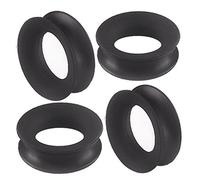 bodyjewellery 30mm Gauge Nero Doppio Flare Tunnel Tappi Per Le Orecchie SI04 All'ingrosso Lotto AFQQ Ear s Stretching Barelle Bulk Piercing 4 Pz