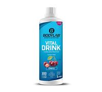 Bodylab24 Vital Drink Concentrated Ciliegia 1000 ml, concentrato di bevanda senza zucchero, sciroppo zero, con vitamine e l-carnitina, bevanda sportiva con poche calorie