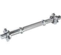 Asta cromata per manubrio con ghiera per dischi in ghisa - lunghezza 33cm e diam