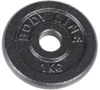 Disco in ghisa 1 kg per allenamento con bilanciere, manubrio e sollevamento pesi - diametro 25 mm - per palestra, fitness, allenamento a casa