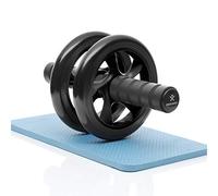 BODYMATE AB Roller Classic, Attrezzo per Allenamento Addominali incl. Tappetino per Ginocchia, per Core Training, Allenamento in Casa, 28 x 16 cm (L x Ø)