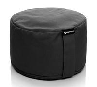 BODYMATE Cuscino da Yoga Rotondo Extra Alto 20cm Diametro 31cm con Imbottitura di Grano Saraceno e Spelta - Rivestimento Lavabile in Lavatrice 100% Cotone Extra Spesso - Cuscino da Meditazione - Zafu