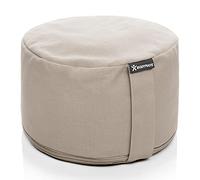 BODYMATE Cuscino da Yoga Rotondo Extra Alto 20cm Diametro 31cm con Imbottitura di Grano Saraceno e Spelta - Rivestimento Lavabile in Lavatrice 100% Cotone Extra Spesso - Cuscino da Meditazione - Zafu