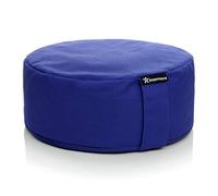 BODYMATE Cuscino Yoga Circonferenza 13 cm Diametro 31 cm con Imbottitura di Grano Saraceno e Spelta - Rivestimento Lavabile in Lavatrice 100% Cotone Extra Spesso - Cuscino da Meditazione - Zafu