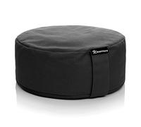 BODYMATE Cuscino Yoga Circonferenza 13 cm Diametro 31 cm con Imbottitura di Grano Saraceno e Spelta - Rivestimento Lavabile in Lavatrice 100% Cotone Extra Spesso - Cuscino da Meditazione - Zafu