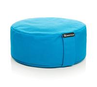 BODYMATE Cuscino Yoga Circonferenza 13 cm Diametro 31 cm con Imbottitura di Grano Saraceno e Spelta - Rivestimento Lavabile in Lavatrice 100% Cotone Extra Spesso - Cuscino da Meditazione - Zafu