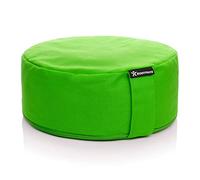 BODYMATE Cuscino Yoga Circonferenza 13 cm Diametro 31 cm con Imbottitura di Grano Saraceno e Spelta - Rivestimento Lavabile in Lavatrice 100% Cotone Extra Spesso - Cuscino da Meditazione - Zafu