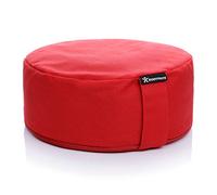 BODYMATE Cuscino Yoga Circonferenza 13 cm Diametro 31 cm con Imbottitura di Grano Saraceno e Spelta - Rivestimento Lavabile in Lavatrice 100% Cotone Extra Spesso - Cuscino da Meditazione - Zafu