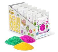 BODYNESS Bath Salts - 9 sacchetti di sali da bagno, 9 sali da bagno da 160 g in 3 diversi colori e fragranze, additivo da bagno lenitivo