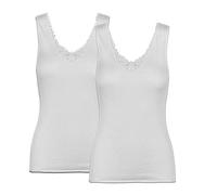 BODYPERFECT Canotta Donna Intimo Lana 50% Spalla Larga Top Donna Camiciola Magliette Intime Donna Set 2 Pezzi Made in Italy