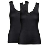 BODYPERFECT Canotta Donna Intimo Lana 50% Spalla Larga Top Donna Camiciola Magliette Intime Donna Set 2 Pezzi Made in Italy