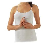 BODYPERFECT Canotta in Cotone Scollo Rotondo e Spalla Stretta Top Senza Maniche in Due Colori Bianco e Nero