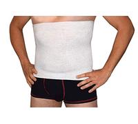 BODYPERFECT Pancera fascia elastica termica misto lana 50% per schiena stomaco reni e fegato (M)