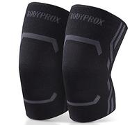 Bodyprox Ginocchiera a compressione per ginocchio da uomo e donna, Paraginocchia, Tutore per ginocchio per corsa e allenamento (L)
