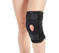 Bodyprox Ginocchiera con cerniere, per uomini e donne, supporto per ginocchio, per gonfiore e lesioni al legamento crociato anteriore, tendine, legamenti e menisco