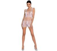Bodystocking passion woman bs090 - bianco taglia unica