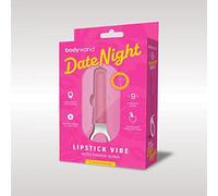 Bodywand, Date Night, Rossetto vibrante con anello per il dito, nero e rosso