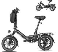 Bodywel T16 Pro 14 Mini Bicicletta Elettrica Pieghevole con Motore da 250 W, Batteria da 36 V 7,8 Ah, Supporto App - Nouvo