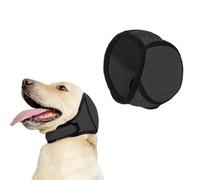 BODZWI Cuffie per Cani Antirumore Taglia S - Fascia Antirumore per Cani e Paraorecchie Cane per Ansia, Tuoni e Fuochi d'Artificio, Copri Orecchie Morbido per Toelettatura, Grigio Scuro, 1 Pezzo