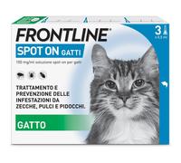 Frontline Spot On Gatti X3 Antiparassitario Contro Pulci, Zecche E Pidocchi