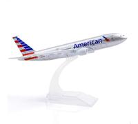boeing777 AA Airlines 1/400 Modello di Aeroplano in Metallo pressofuso con Supporto - Modello di Aereo in Lega delle compagnie aeree (6 Pollici di Lunghezza) Display Kit Modello da Collezione per