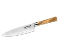 Prodotti usati - Böker Manufaktur Solingen 130439DAM coltello da chef damasco 15,7 cm marrone