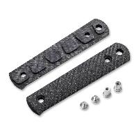 Böker Manufaktur Solingen BFF Packlite Handle Scales Linen Micarta Black & White