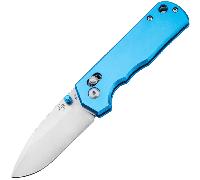 Böker Plus Rockstub Blue Elox 14C28N, Aluminum, Crossbar Lock 01BP0052