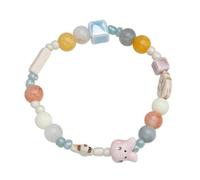 Boemia Animale Perline Braccialetti Cartoon Coniglio Handchain Gioielli Per Le Donne Elastici Coniglio Perline Braccialetti Dolce Braccialetto Cartoon Coniglio Handchain Gioielli