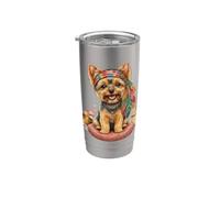 Boemo dello Yorkshire Terrier per le mamme Yorkie Bicchiere termico in acciaio inox doppia parete