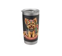 Boemo dello Yorkshire Terrier per le mamme Yorkie Bicchiere termico in acciaio inox doppia parete