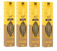 Boemy Confezione da 4 Incensi Naturali Erbio Palo Santo 20 g c/u - Aromaterapia Purificatrice - Pulizia Energetica e Benessere Spirituale - Ecologico e Artigianale e con Sigillo Ecocert