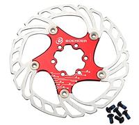 Boenoea Disco Freno a Disco per Bicicletta 140mm 160mm 180mm 203mm Disco Freno per Bicicletta Disco Freno flottante Blocco,(6 bulloni)