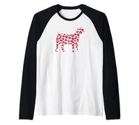Boer Goat Show Pink Leopard for Boer Goat Show Mom Maglia con Maniche Raglan