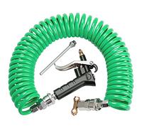 Boeray, Kit di pistola ad aria compressa per camion, resistente, con cavo a spirale da 9 metri e 2 ugelli intercambiabili, colore: verde
