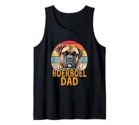 Boerboel Dog Dad Retro Sunset Style I Miei Cani Sono Il Mio Cardio Canotta