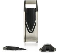 Börner Affettaverdure V6 (Set Base) • Mandolina in Acciaio Inox (Lama a V) • Mandolina Regolabile per Verdure & Frutta • Tagliaverdure per Fette in 3 Spessori • Inclusa Protezione per le Dita